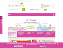 Tablet Screenshot of leanatureboutique.com